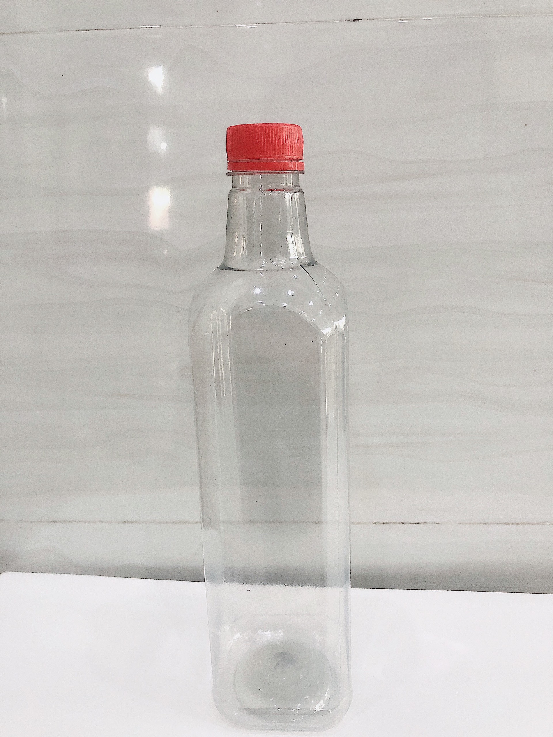 Chai 1L vuông trơn
